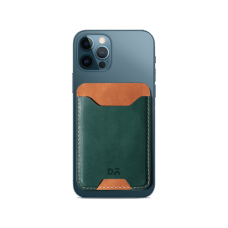 Forest Green CardSafe Leather Phone Wallet